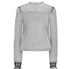 HDY Haoduoyi Fashion Women Sexy Sweet Sweatshirts Mesh Semi Sheer Patchwork Long Sleeve Female Lace Hoodies Casual Lady Pullover