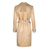 HDY Haoduoyi Fashion Drawstring Coats Women Long Sleeve Female Longline Outwear Solid Turn-down Collar Ladies Trench Coats