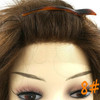 Custom Made Human Hair Jewish Women Wigs With Silk Base An Extra Lace Front Short