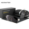 HDCRAFTER Retro Men's polarized sunglasses 2017 Brand designer Large framed Sun glasses Driving mirror goggle Eyewear UV400