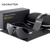 HDCRAFTER Men polarized sunglasses 2017 Brand designer Oval male Sunglasses Driving mirror goggle Retro Sun glasses UV400