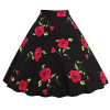 Kostlich 8 Style Flower Print Skirts Womens High Waist 50s Summer Vintage Skirt 2017 Elegant Retro Women Midi Skirt Plus Size