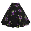 Kostlich 8 Style Flower Print Skirts Womens High Waist 50s Summer Vintage Skirt 2017 Elegant Retro Women Midi Skirt Plus Size