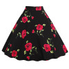 Kostlich 8 Style Flower Print Skirts Womens High Waist 50s Summer Vintage Skirt 2017 Elegant Retro Women Midi Skirt Plus Size