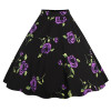 Kostlich 8 Style Flower Print Skirts Womens High Waist 50s Summer Vintage Skirt 2017 Elegant Retro Women Midi Skirt Plus Size