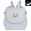 Korean Women Backpack PU Leather Sailor Moon Backpack Multifunction Black White Luna Cat Ladies Backpack Girls Travel Back Pack