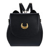 Korean Women Backpack PU Leather Sailor Moon Backpack Multifunction Black White Luna Cat Ladies Backpack Girls Travel Back Pack