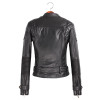 Leather Jackets Women 2017 Spring Autumn Rivet Zipper Motorcycle Faux Leather Coat Female Paragraph Lapel Jacket Coat