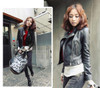 Leather Jacket Women Jackets Coat Slim Biker Motorcycle Soft Zipper girl Leather Jaquetas De Couro feminina Plus Size 3XL L931
