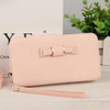 Leather Bowknot design Long women wallets,lady's day clutch,evening bag,cell phone cases.Large Capacity Wallet Box,card holder