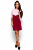 LDZHPS 2017 Autumn Winter Women Dress Sexy Casual Patchwork Mini Dress O-Neck Three Quarter Sleeve Straight Dress Vestidos