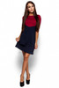 LDZHPS 2017 Autumn Winter Women Dress Sexy Casual Patchwork Mini Dress O-Neck Three Quarter Sleeve Straight Dress Vestidos