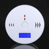 LCD CO Carbon Monoxide Poisoning Sensor Monitor Alarm Detector White