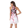 LBQH New ladies fashion sexy summer sleeveless hanging neck brand dress high quality printing chiffon inside ladies dress