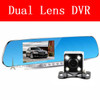 dual lens car camera rearview mirror auto dvrs cars dvr  recorder video registrator full hd1080p night vision dash cam camcorder