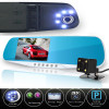 dual lens car camera rearview mirror auto dvrs cars dvr  recorder video registrator full hd1080p night vision dash cam camcorder