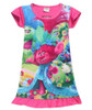 Dropshipping New Summer Carnival Costume Trolls Dress For Kids Poppy Lace Dress Baby Girls Troll clothes Children Party Dress
