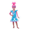 Dropshipping New Summer Carnival Costume Trolls Dress For Kids Poppy Lace Dress Baby Girls Troll clothes Children Party Dress