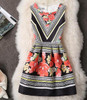 Drop Shipping Women Summer Dress 2017 Vintage Jacquard Printed Sexy Party Vestidos Ladies Bodycon Clothing Mini Dresses PDRSB2