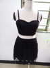 2017 A Line Summer Sexy Women 2 Two Piece Lace Dress White Spaghetti Strap V Neck Casual Mini Vestido Club Party Dress Plus Size