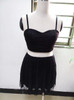 2017 A Line Summer Sexy Women 2 Two Piece Lace Dress White Spaghetti Strap V Neck Casual Mini Vestido Club Party Dress Plus Size