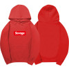 2017 100% Cotton 21 Savage Street Wear Woolcotton Suprem Hoodies Parody No Heart X Savage Hoodie Sweatshirt Men Women Hip Hop