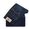 2017  Men's Straight  Elastic Waist Skinny Jeans Mid Waist  Men's  Slim Fit Jean Homme Casual Pants 28-42 Size