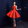 New design A-line short dresses V-opening back cocktail party lace-up dress veatidos de festa Hot sale free shipping