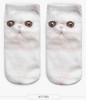 New Cute Cat Pattern Women Socks 3D Printed Unisex Cute Low Cut Ankle Socks Multiple Colors Harajuku Style Cat Socks