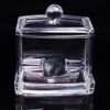 New Creative Clear Acrylic Storage Holder Box Transparent Cotton Swabs Stick Cosmetic Makeup Organizer Case High Quality