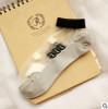 New Colorful Ultrathin Transparent Socks for Women Girl Beautiful Crystal Lace Elastic Short Socks Ocean Ankle Sock 10Pairs/Lot