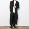 New China Style Mens Trench Jacket Male Long Sleeve Kimono Long Cardigan Jacket Punk Fashion Casual Trench Outwear