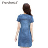 FREE OSTRICH Dresses Women Jeans Dress Summer Sexy Hip Denim Dress Casual Slim Bodycon Vestidos Plus Size Women Clothing De19 FREE OSTRICH Dresses Women Jeans Dress Summer Sexy Hip Denim Dress Casual Slim Bodycon Vestidos Plus Size Women Clothing De19