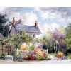 Frameless Rural House DIY Painting By Numbers Handpainted Oil Painting On Canvas Home Decor Wall Art Picture Artwork 40x50cm