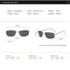 Frameless Pure Titanium Ultra Light Sunglasses Polarizing Driving Mirror Anti Fatigue Pure Titanium Square Metal Frame