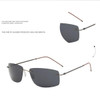Frameless Pure Titanium Ultra Light Sunglasses Polarizing Driving Mirror Anti Fatigue Pure Titanium Square Metal Frame