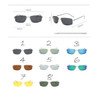 Frameless Pure Titanium Ultra Light Sunglasses Polarizing Driving Mirror Anti Fatigue Pure Titanium Square Metal Frame