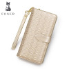 FOXER Brand Women's Long Cow Leather Wallets Ladies Clutch Bags Famous designer Purses Women Purse Fashion Female Cowhide Wallet