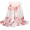 foulard Scarf Women Ladies lovely flower Pattern Print Chiffon Scarf Warm Wrap Shawl cachecol feminino inverno foulard femme #YL
