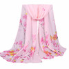 foulard Scarf Women Ladies lovely flower Pattern Print Chiffon Scarf Warm Wrap Shawl cachecol feminino inverno foulard femme #YL