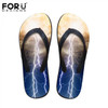 FORUDESIGNS Summer Men's Casual Flip Flops Wear-resistant Beach Sandals Rubber Flat Shoe Slippers for Teenagers Man Men Slipper