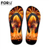 FORUDESIGNS Summer Men's Casual Flip Flops Wear-resistant Beach Sandals Rubber Flat Shoe Slippers for Teenagers Man Men Slipper