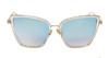 2017 Fashion Sunglasses Women Brand Designer Metal Reflective Mirror Sun Glasses for Women Butterfly Design lunette de soleil