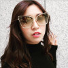 2017 Fashion Sunglasses Women Brand Designer Metal Reflective Mirror Sun Glasses for Women Butterfly Design lunette de soleil
