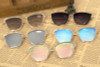 2017 Fashion Sunglasses Women Brand Designer Metal Reflective Mirror Sun Glasses for Women Butterfly Design lunette de soleil