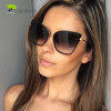 2017 Fashion Sunglasses Women Brand Designer Metal Reflective Mirror Sun Glasses for Women Butterfly Design lunette de soleil