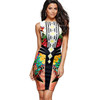 2017 Fashion Summer Women Dress Party Brand Formal Female Clothes Work Office Ropa Vestidos de Festa Vintage Pencil Dress Print