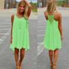 2017 Fashion summer style vestidos Fluorescence dress chiffon female women dress plus size Women beach dress
