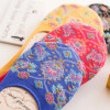 2017 Fashion New Woman's Socks 4 Colors Female Cotton Invisible Ankle Sock Summer Stealth Retro Folk Style Silicone Socks