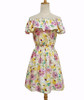 2017 fashion new Spring summer dress women clothing floral print pattern casual dresses vestidos WC0472